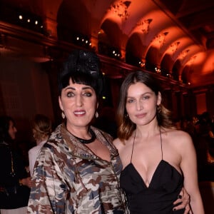 Rossy de Palma et Laetitia Casta lors de la soirée de gala de la 18ème édition du "Dîner de la mode du Sidaction" au Pavillon Cambon Capucines - Potel et Chabot à Paris, France, le 23 janvier 2020. © Rachid Bellak/Bestimage