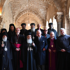 Le prince Charles a visité la basilique de la Nativité de Bethléem à Jérusalem, à l'occasion du deuxième jour de son voyage en Israël et en Territoires palestiniens occupés. Le 24 janvier 2020