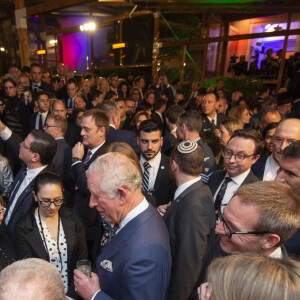 Le prince Charles, prince de Galles, assiste à une réception à la résidence de l'ambassadeur à Tel Aviv, le 23 janvier 2020, lors du premier jour de sa visite en Israël.