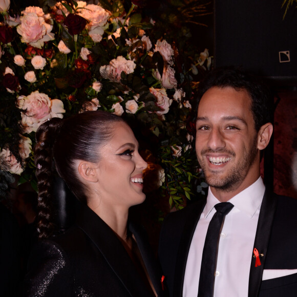 Iris Mittenaere (Miss France et Miss Univers 2016) et son compagnon Diego El Glaoui lors de la soirée de gala de la 18ème édition du "Dîner de la mode du Sidaction" au Pavillon Cambon Capucines - Potel et Chabot à Paris, France, le 23 janvier 2020. © Rachid Bellak/Bestimage