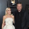 Gwen Stefani, son compagnon Blake Shelton - 62ème soirée annuelle des Grammy Awards à Los Angeles, le 26 janvier 2020.