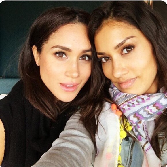 Meghan Markle et sa copine actrice Janina Gavankar sur Instagram, en 2016.