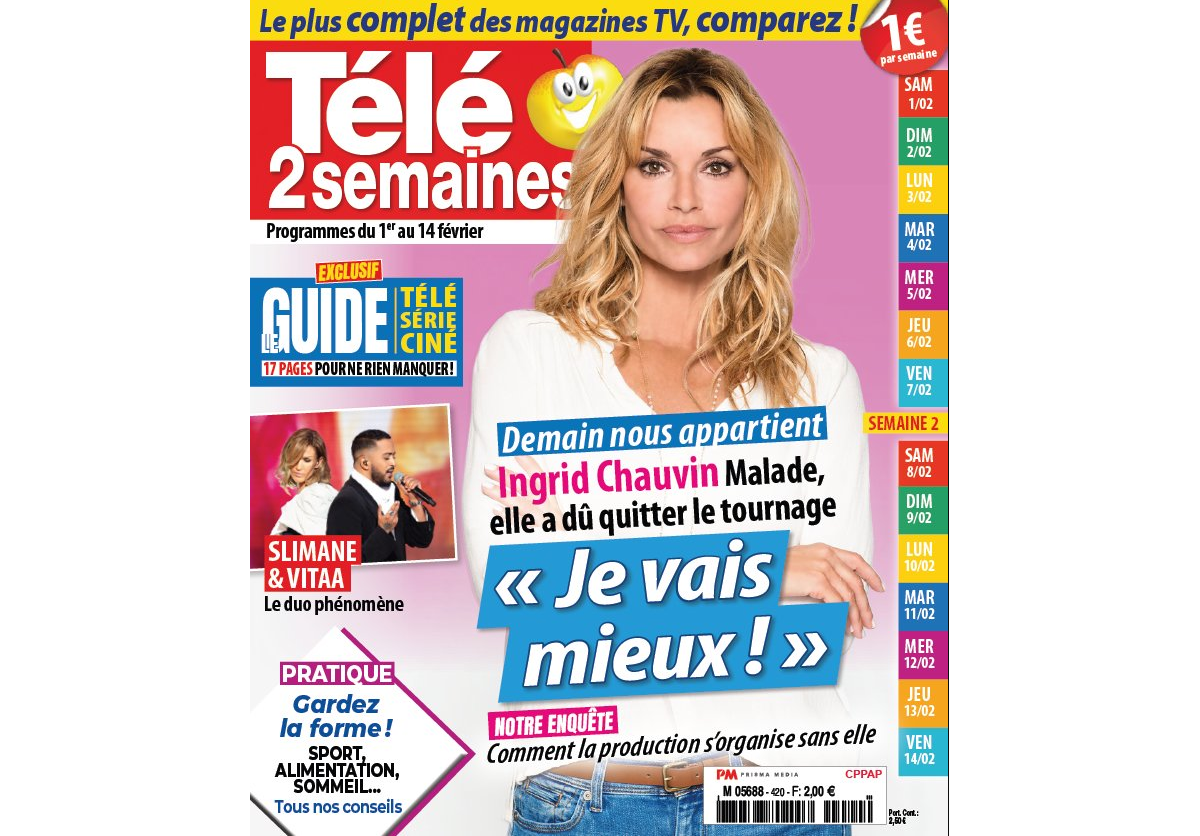 Photo Couverture Du Nouveau Numéro Du Magazine Télé 2 Semaines En