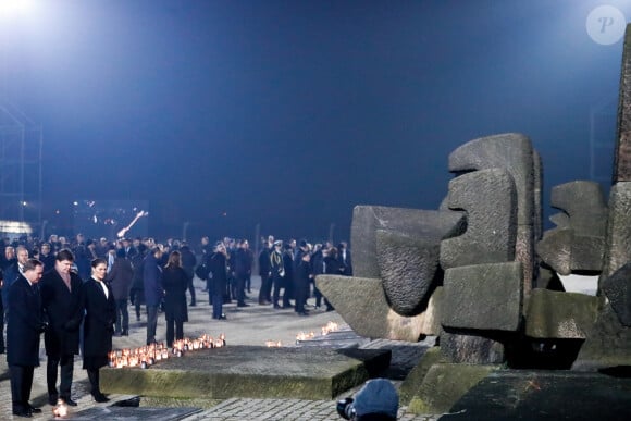 Image de la cérémonie commémorative des 75 ans de la libération du camp d'Auschwitz-Birkenau à Brzezinka en Pologne le 27 janvier 2020.