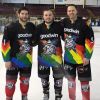 Zac Sullivan (au centre) avec ses co-équipiers des Manchester Storm, Instagram, janvier 2020.