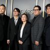 Ha-jun Lee, Yang Jin-mo, Kwak Sin-ae, Han Jin Wan and Bon Joon-ho lors du photocall de la 92ème édition du déjeuner des nominés aux Oscars au Ray Dolby Ballroom à Los Angeles, Californie, Etats-Unis, le 27 janvier 2020.
