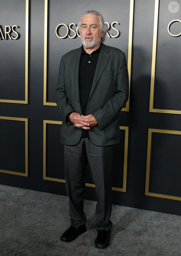 Robert De Niro lors du photocall de la 92ème édition du déjeuner des nominés aux Oscars au Ray Dolby Ballroom à Los Angeles, Californie, Etats-Unis, le 27 janvier 2020.