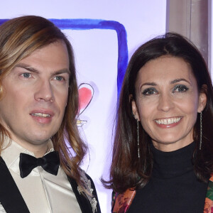 Adeline Blondieau et Christophe Guillarmé au photocall du Gala du Coeur au profit de l'association Mécénat Chirurgie Cardiaque dans la salle Gaveau de Paris, France, le 28 janvier 2020. © Giancarlo Gorassini/Bestimage