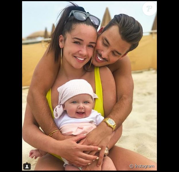 Jazz avec son compagnon Laurent et leur fille Chelsea sur Instagram le 25 avril 2018.