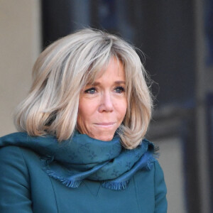 Brigitte Macron à l'Elysée à Paris le 21 janvier 2019.
