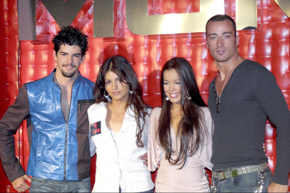 Miguel Angel Muñoz, Monica Cruz, Beatriz Luengo et Pablo Puyol - Présentation de la tournée 2003 du groupe UPA Dance. Madrid.