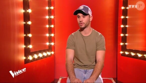 Anthony Trice au casting à l'aveugle "The Voice" sur TF1, le 25 janvier 2020.