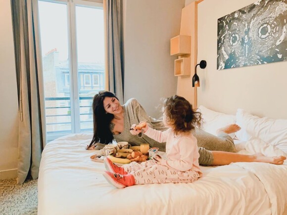 Julia Paredes avec sa fille Luna, le 26 janvier 2020, photo Instagram