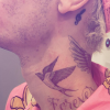 Justin Bieber s'est fait tatouer deux oiseaux et le mot "Forever" sur le cou. Décembre 2019.