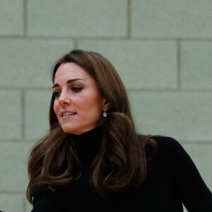 Kate Middleton, duchesse de Cambridge, en visite au centre Coach Core Essex à Basildon. Le 30 octobre 2018.