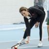 Kate Middleton, (enceinte) duchesse de Cambridge visite le Lawn Tennis Association (LTA) au Centre national de tennis du sud-ouest de Londres le 31 octobre 2017.