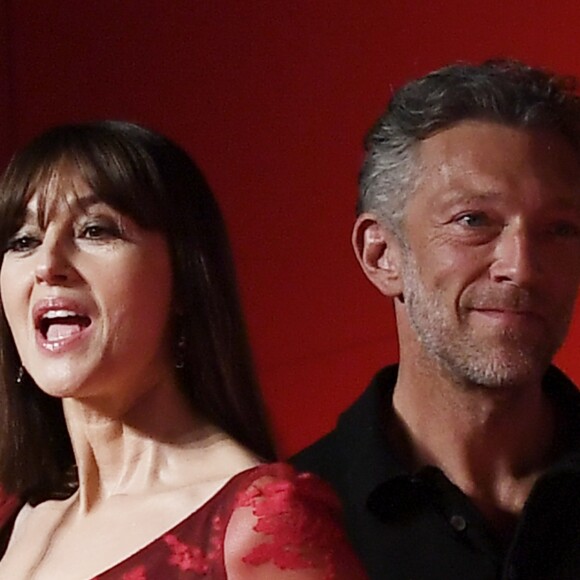 Monica Bellucci et Vincent Cassel lors de la projection du film "Irréversible" pendant le 76e Festival du Film de Venise la Mostra à Venise. Le 31 Août 2019.