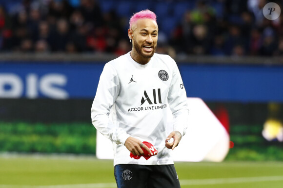 Neymar ( PSG ) cheveux roses - PSG vs Montpellier (5-0) - League 1 - Paris le 1er février 2020. © Gwendoline Le Goff / Panoramic / Bestimage