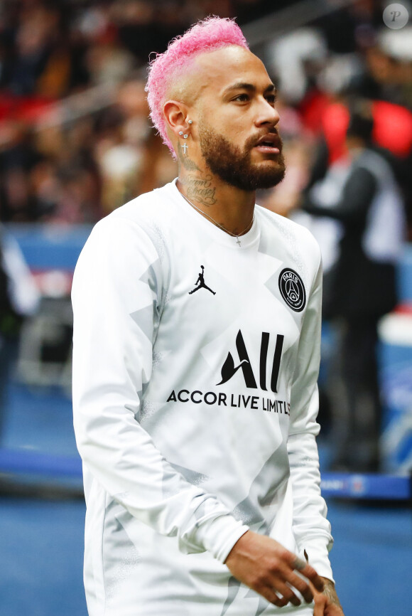 Neymar ( PSG ) cheveux roses - PSG vs Montpellier (5-0) - League 1 - Paris le 1er février 2020. © Gwendoline Le Goff / Panoramic / Bestimage