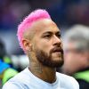 Neymar Jr (cheveux roses) - Match de Ligue 1 Conforama PSG 5-0 Montpellier au Parc des Princes à Paris le 1 février 2020 © Giancarlo Gorassini / Bestimage