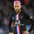 Neymar Jr (cheveux roses) - Match de Ligue 1 Conforama PSG 5-0 Montpellier au Parc des Princes à Paris le 1 février 2020 © Giancarlo Gorassini / Bestimage