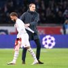 Neymar et Thomas Tuchel lors du match de Champions League "PSG - Galatasaray (5-0)" au Parc des Princes à Paris, le 11 décembre 2019.