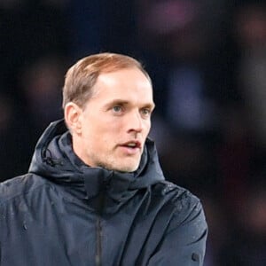 Neymar et Thomas Tuchel lors du match de Champions League "PSG - Galatasaray (5-0)" au Parc des Princes à Paris, le 11 décembre 2019.