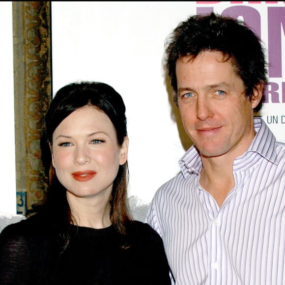 Renée Zellweger et Hugh Grant à la première du film "Bridget Jones : l'âge de raison" à Madrid en 2004.