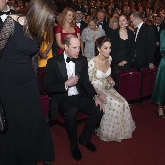 Le prince William, duc de Cambridge et Catherine Kate Middleton, la duchesse de Cambridge lors de la 73e cérémonie des British Academy Film Awards (BAFTA) au Royal Albert Hall à Londres, le 2 février 2020.