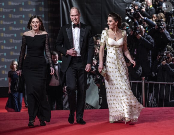 Le prince William, duc de Cambridge et Catherine Kate Middleton, la duchesse de Cambridge lors de la 73e cérémonie des British Academy Film Awards (BAFTA) au Royal Albert Hall à Londres, le 2 février 2020.