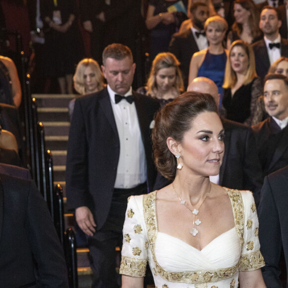 Le prince William, duc de Cambridge et Catherine Kate Middleton, la duchesse de Cambridge lors de la 73e cérémonie des British Academy Film Awards (BAFTA) au Royal Albert Hall à Londres, le 2 février 2020.