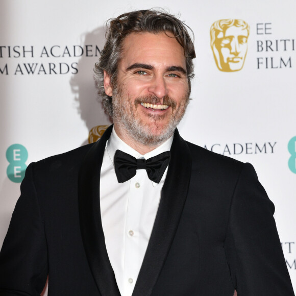 Joaquin Phoenix (BAFTA du meilleur acteur) - Pressroom (Press Room) - 73e cérémonie des British Academy Film Awards (BAFTA) au Royal Albert Hall à Londres, le 2 février 2020.