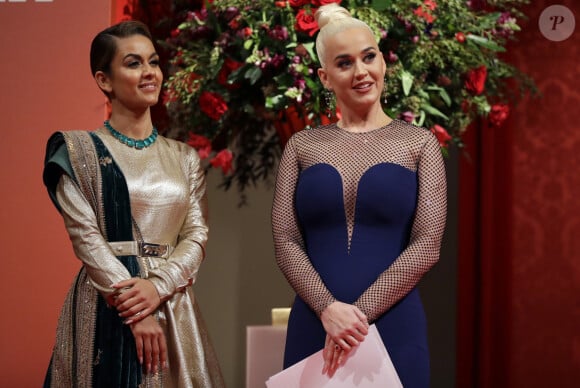 Natasha Poonawalla et Katy Perry lors du dîner de gala "British Asian Trust" à la maison des banquets à Londres, Royaume Uni, le 4 février 2020.