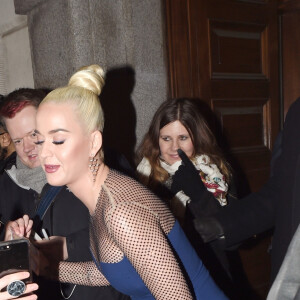 Katy Perry à la sortie du dîner de gala "British Asian Trust" à la maison des banquets à Londres, Royaume Uni, le 4 février 2020.