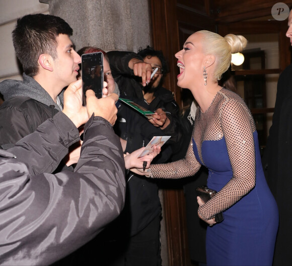 Katy Perry à la sortie du dîner de gala "British Asian Trust" à la maison des banquets à Londres, Royaume Uni, le 4 février 2020.