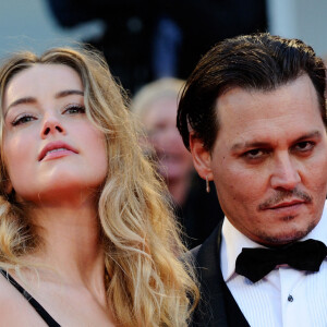 Amber Heard et Johnny Depp - Première du film "Black Mass" durant le 72e Festival du film international de Venise. Le 4 septembre 2015. @Aurore Marechal/ABACAPRESS.COM