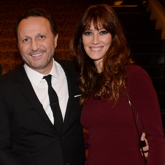 Exclusif - Arthur (Jacques Essebag) et sa compagne Mareva Galanter - Dîner de gala et vente aux enchère pour l'association "Sauveteurs sans frontières" ("Qui sauve une vie sauve l'humanité") à l'hôtel du collectionneur à Paris, France, le 13 février 2018. © Rachid Bellak/Bestimage 