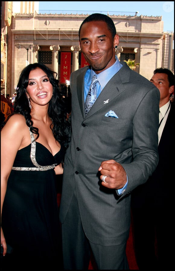 Kobe Bryant et son épouse Vanessa- le 12 juillet 2006 à Los Angeles. 