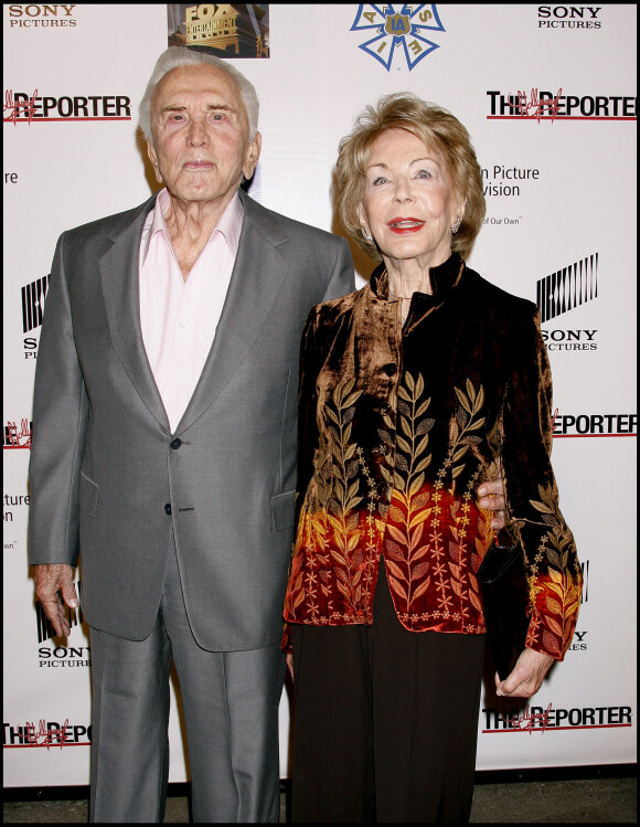 Kirk Douglas et son épouse Anne aux Studios Sony de Los Angeles, le 20 octobre 2007. 