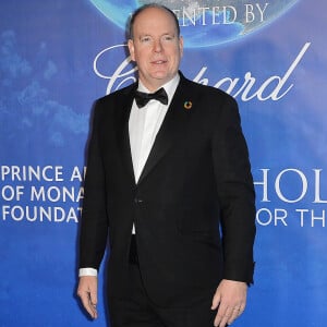 Le prince Albert II de Monaco - Soirée de gala "Global Ocean" à Hollywood le 6 février 2020.