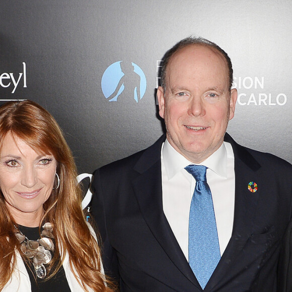 Linda Gray, Jane Seymour, le prince Albert II de Monaco, Joan Collins - 60ème anniversaire du Festival de Télévision de Monte-Carlo à West Hollywood le 5 février 2020