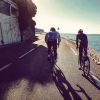 Marion Rousse, photo Instagram du 4 janvier 2020 d'une sortie à vélo avec son père.