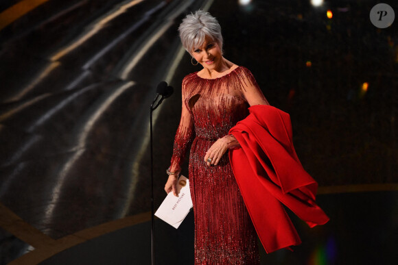 Jane Fonda lors de 92ème cérémonie des Oscars 2020 au Hollywood and Highland à Los Angeles, Californie, Etats-Unis, le 9 février 2020. Photo : Robert Deutsch-USA TODAY/SPUS/ABACAPRESS.COM