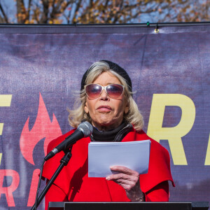 Jane Fonda - L'actrice et militante politique participe à une manifestation pour le climat à Capitol Hill, à Washington, DC,le 8 novembre 2019. Les activistes se sont ensuite rendus à la Maison Blanche pour attirer l'attention sur la nécessité de lutter contre le changement climatique.