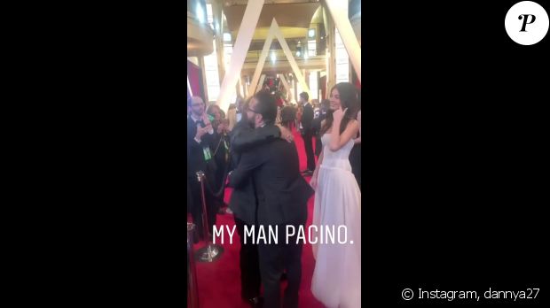 Al Pacino retrouve son ex-belle-fille Camila Morrone sur le tapis rouge des Oscars le 9 février 2020 à Los Angeles.