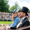 Peter et Autumn Phillips - La famille royale d'Angleterre lors du Royal Ascot 2018 à l'hippodrome d'Ascot dans le Berkshire. Le 20 juin 2018.
