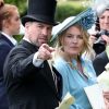 Peter Phillips et sa femme Autumn Phillips - La famille royale d'Angleterre lors du Royal Ascot, jour 5. Le 22 juin 2019. @Jonathan Brady/PA Photos/ABACAPRESS.COM