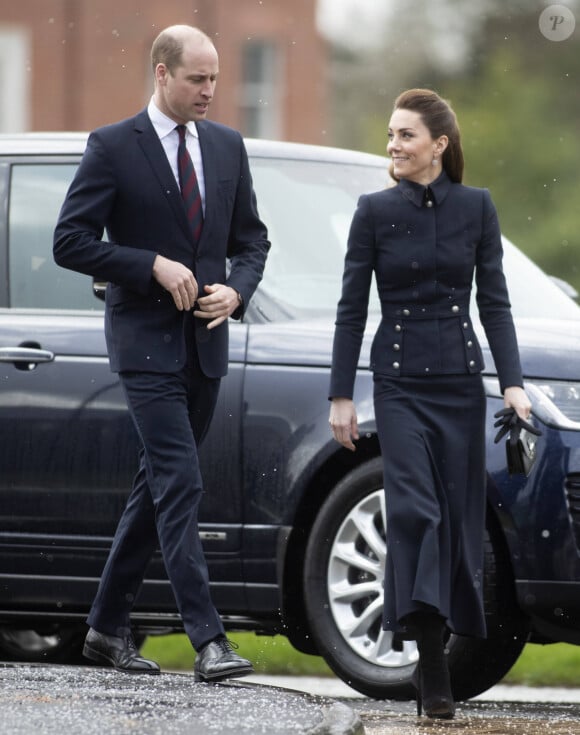 Le prince William, duc de Cambridge, Catherine (Kate) Middleton, duchesse de Cambridge - Visite au centre de réadaptation médicale de la défense Stanford Hall, Loughborough, le 11 février 2020 où ils ont rencontré des patients et du personnel et ont visité le gymnase et atelier de prothèse.