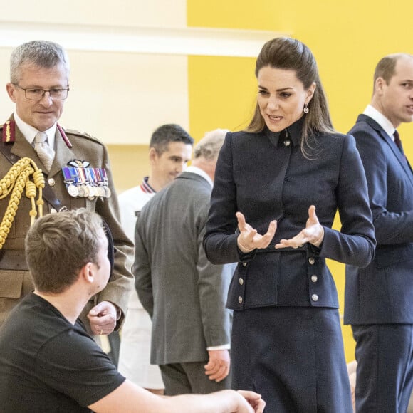 Catherine (Kate) Middleton, duchesse de Cambridge - Visite au centre de réadaptation médicale de la défense Stanford Hall, Loughborough, le 11 février 2020 où ils ont rencontré des patients et du personnel et ont visité le gymnase et atelier de prothèse.