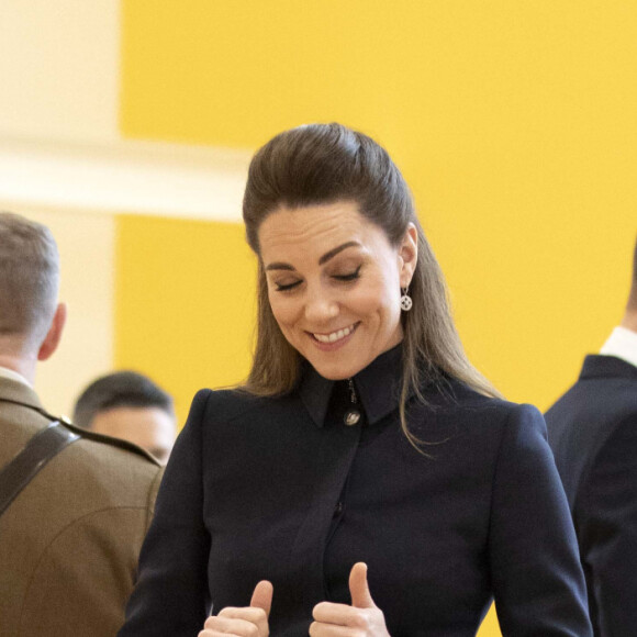 Catherine (Kate) Middleton, duchesse de Cambridge - Visite au centre de réadaptation médicale de la défense Stanford Hall, Loughborough, le 11 février 2020 où ils ont rencontré des patients et du personnel et ont visité le gymnase et atelier de prothèse.
